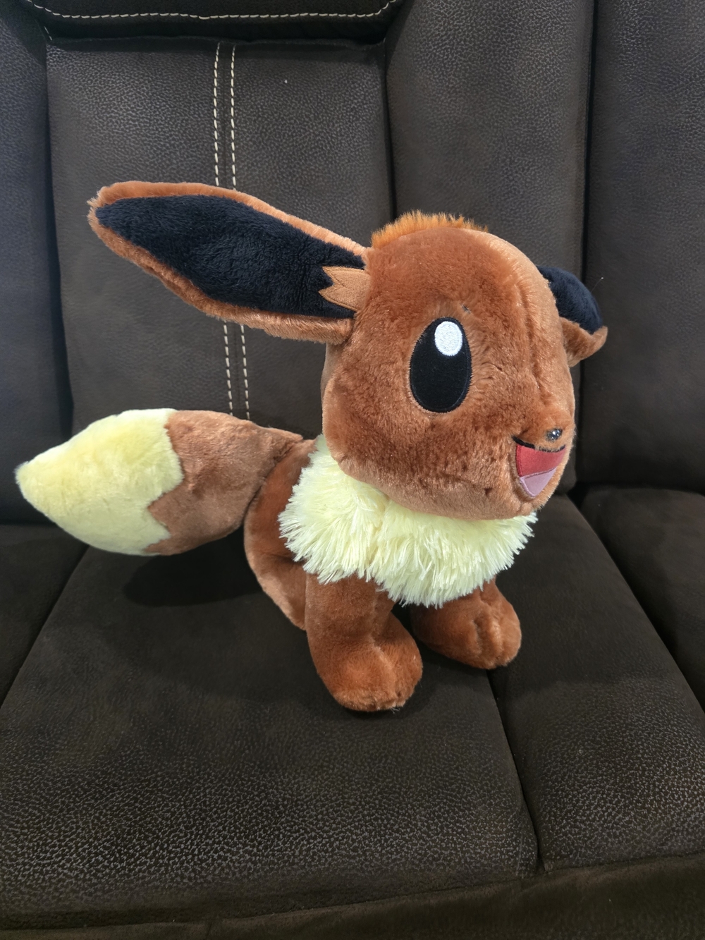 Build-A-Bear Eevee Plush - Brown with Cream Collar and Tail Tip